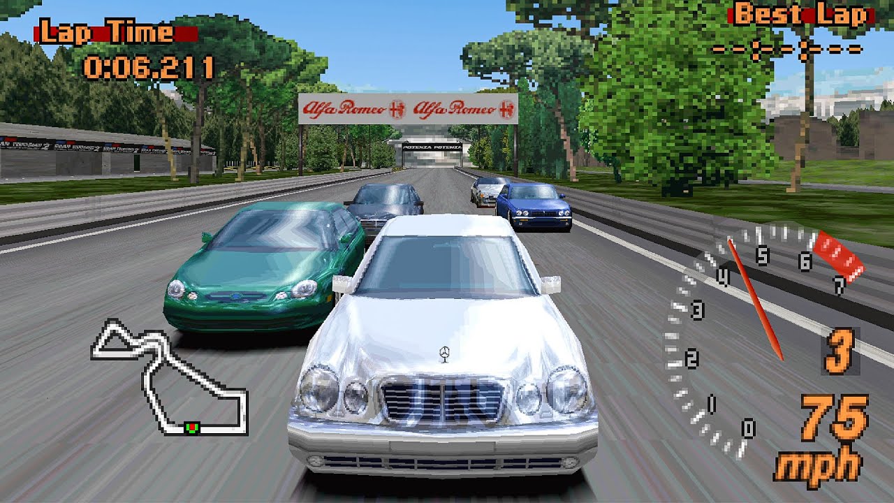 Gran Turismo 2 - Luxury Sedan Cup Gameplay (Mercedes-Benz E55 AMG '98)