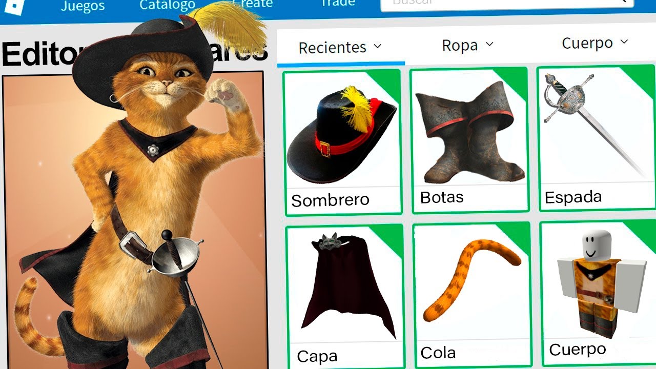 CREAMOS EL PERFIL DEL GATO CON BOTAS LA PELICULA EN ROBLOX | JehxTp