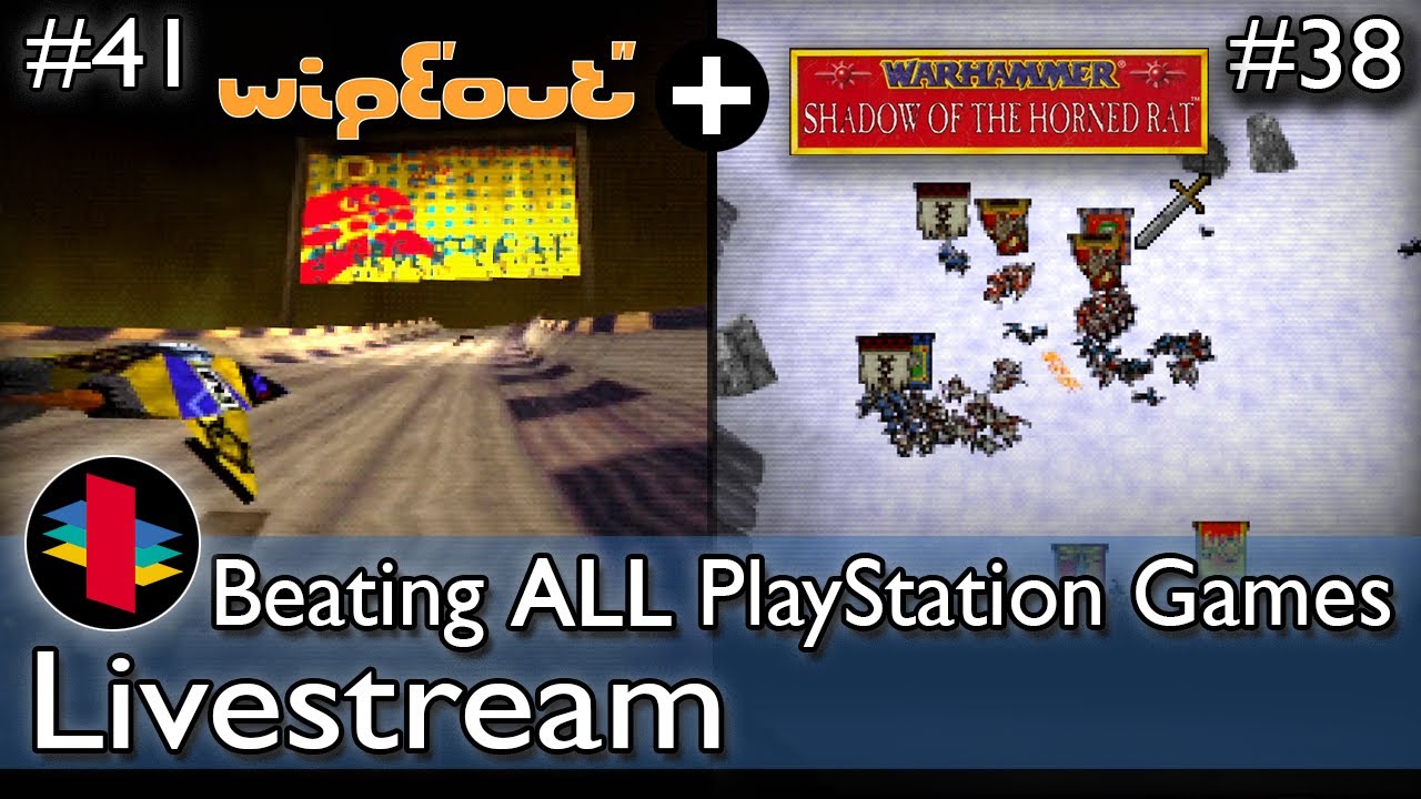 Beating ALL PS1 Games! - WipEout (Part 2) & Warhammer: Shadow of the Horned Rat (Part 10)