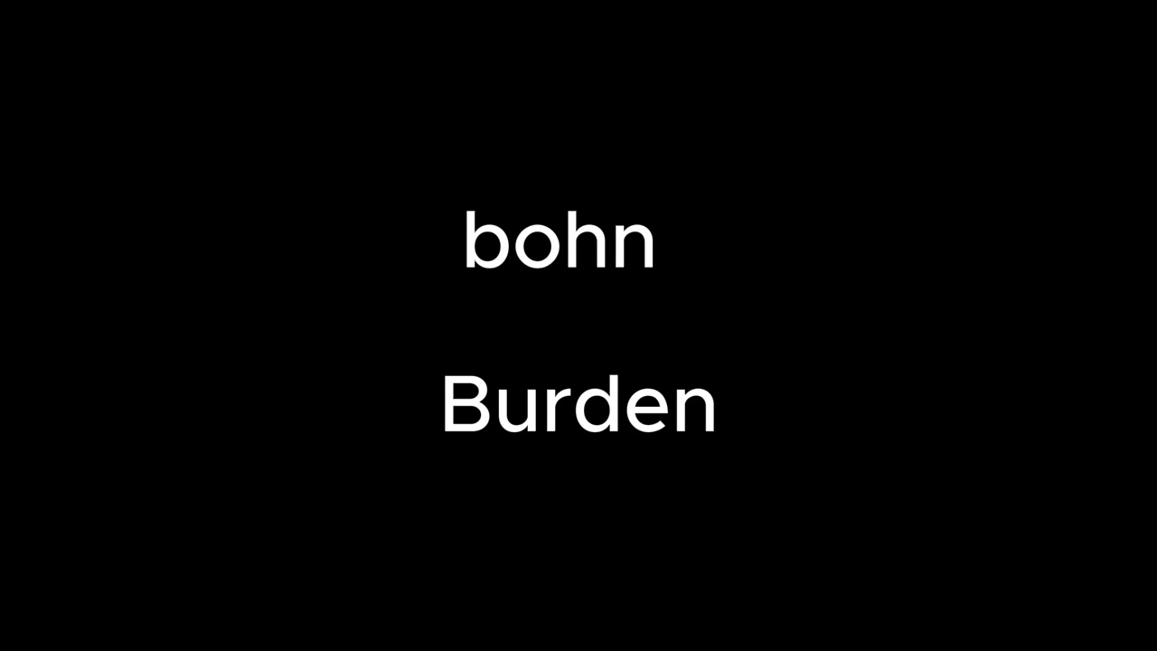 bohn - Burden