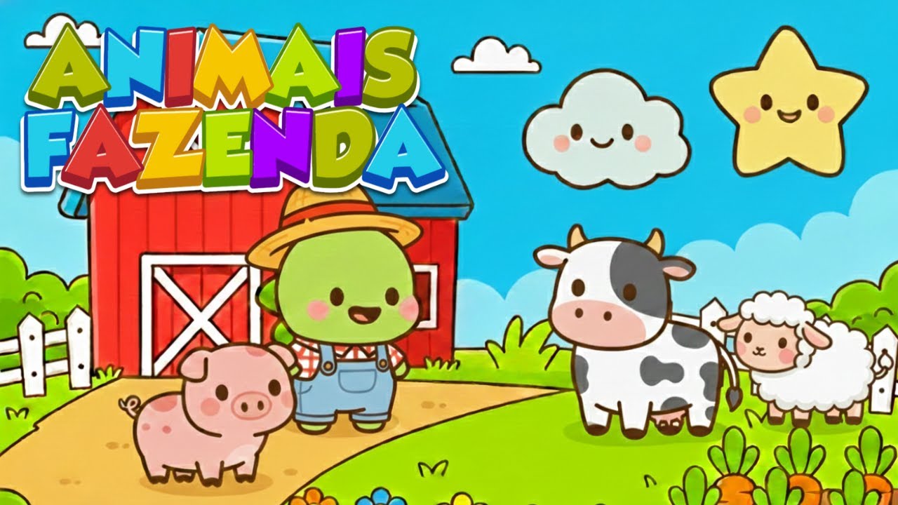 Animais da Fazenda 🐮🐷🐑 | Canção Infantil Educativa | EduDino