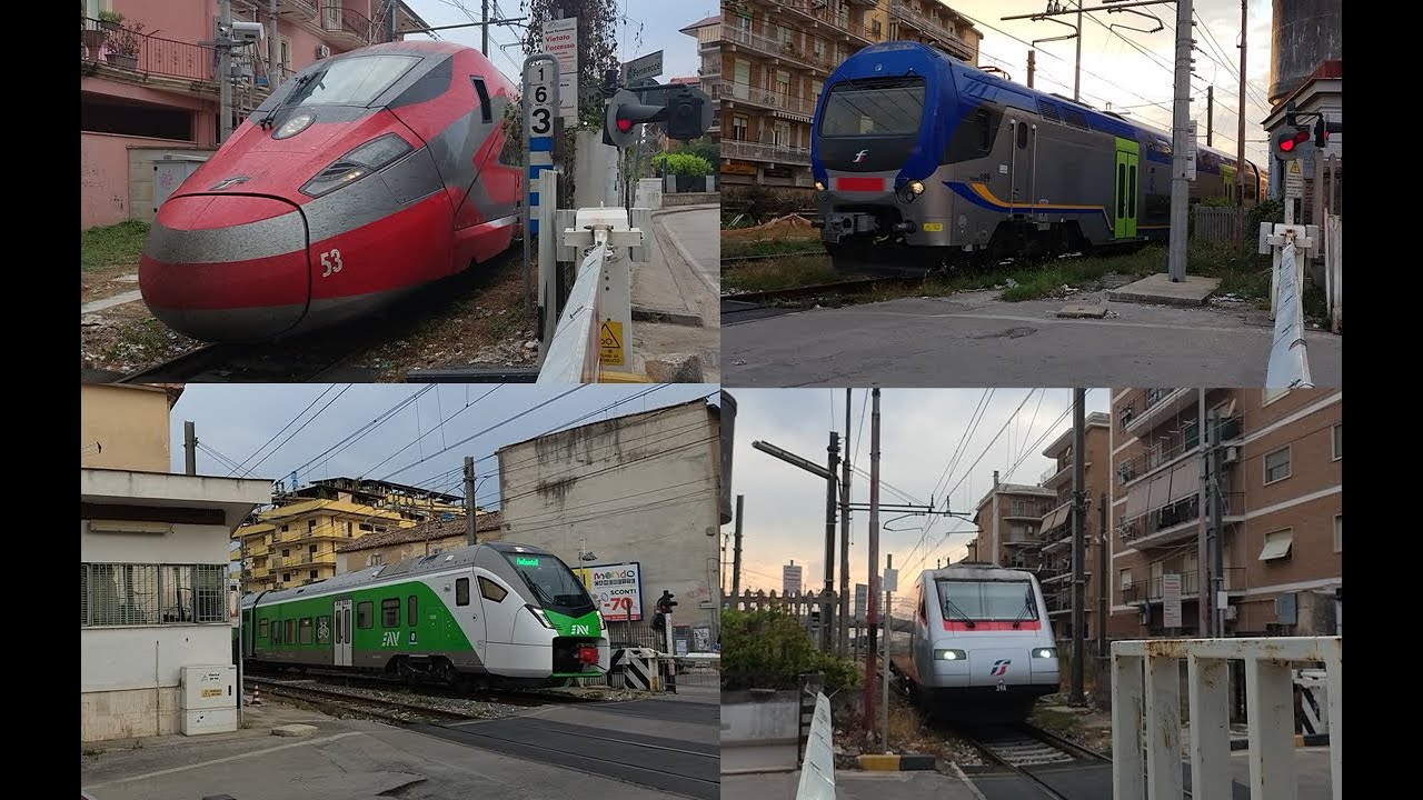 Transiti ai passaggi a livello di Caserta.