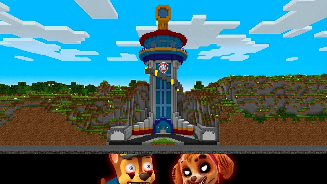 ¿QUÉ HAY DEBAJO de la CASA de PAW PATROL en MINECRAFT? 😱