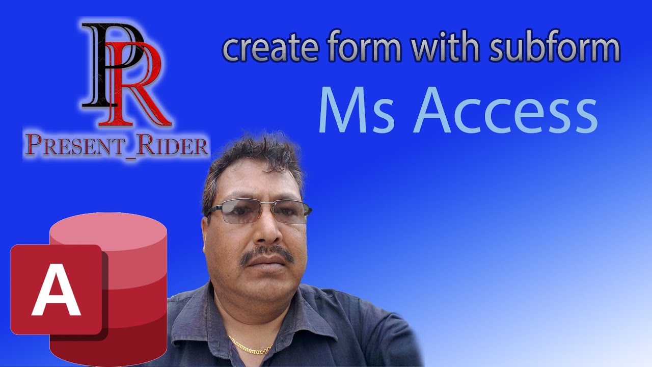 how to create form with subform in ms access 2016