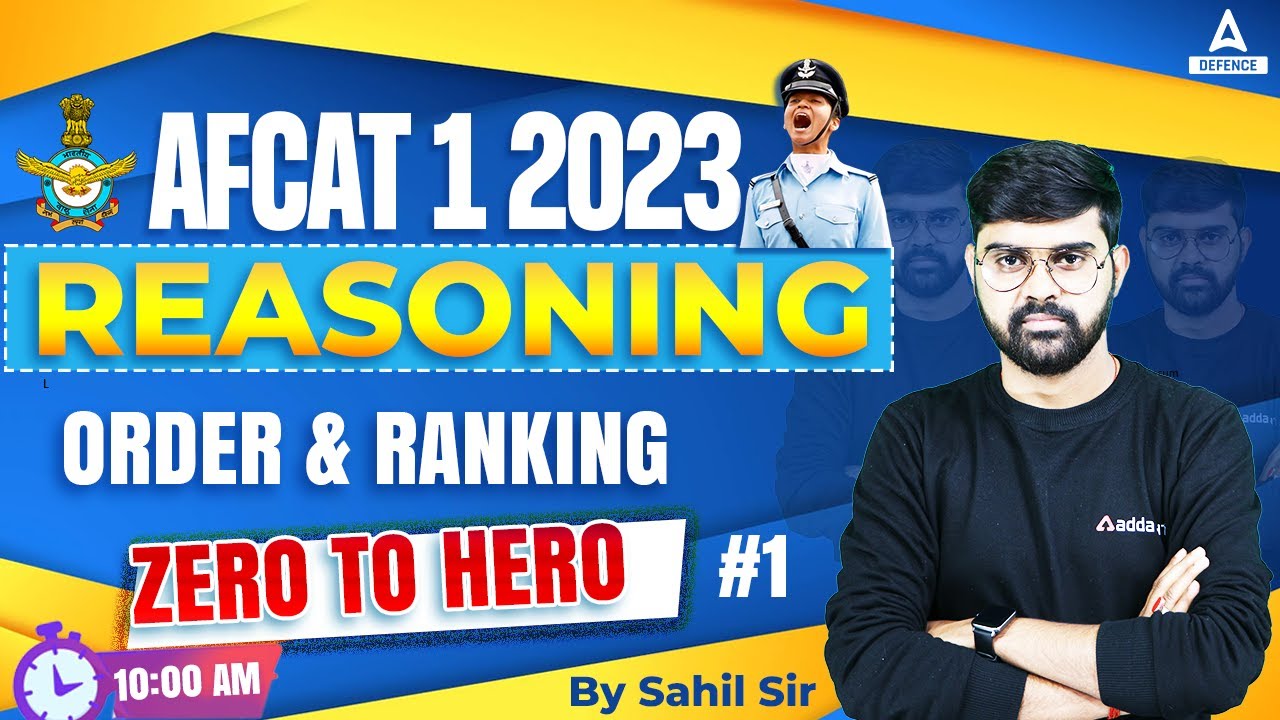 Order & Ranking | AFCAT Reasoning | AFCAT 1 2023 Preparation