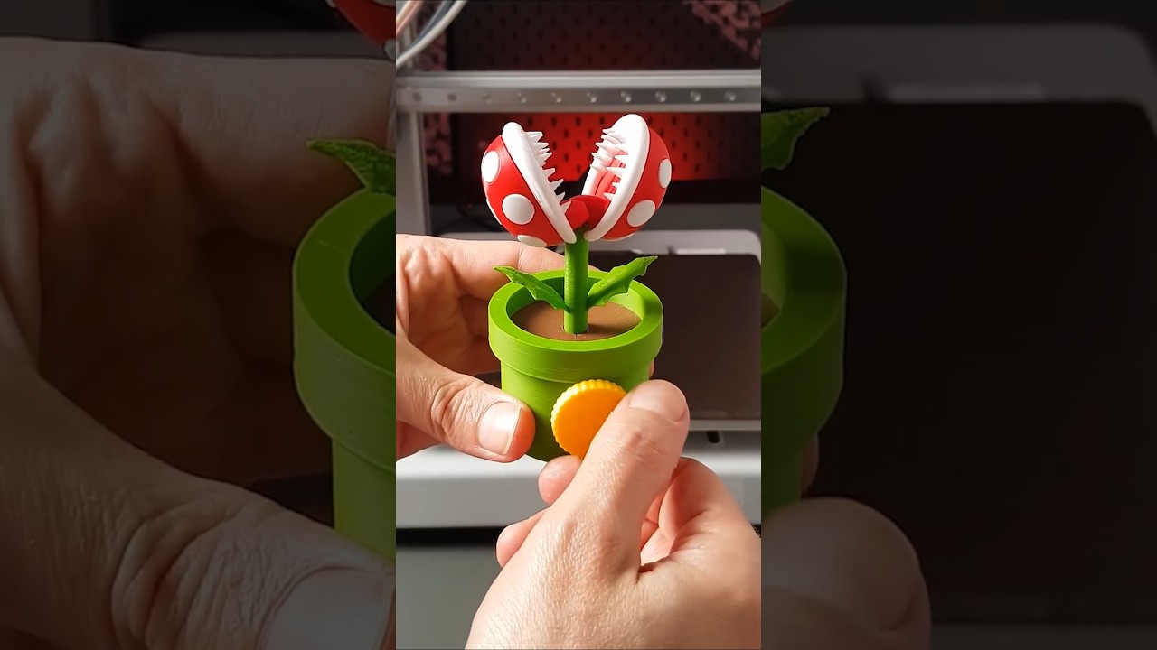 3D Printed Super Mario Piranha Plant 🍄