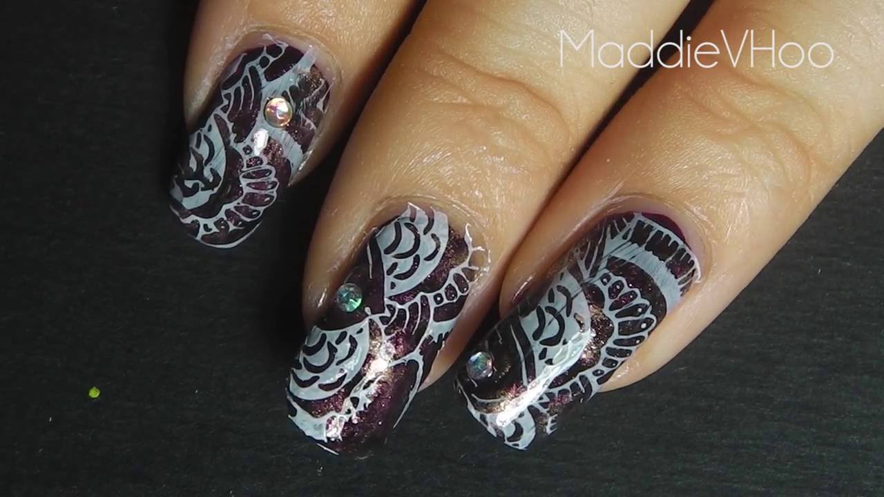 Mandala nail art tutorial
