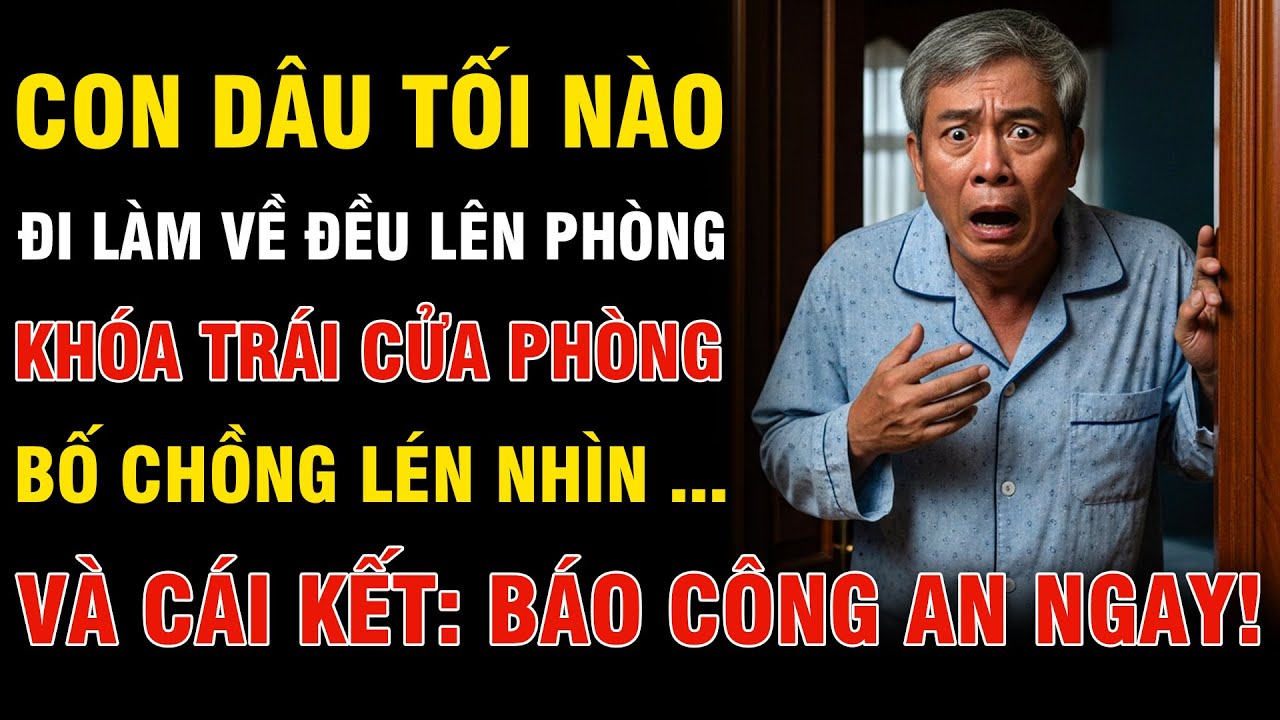 Con Dâu Khóa Trái Cửa Phòng Mỗi Tối , Bố Chồng Lén Nhìn Rồi Lập Tức Báo Công An !