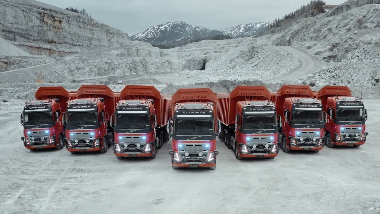 Autonomous mining trucks in action: Implementing self-driving hauling at Brønnøy Kalk