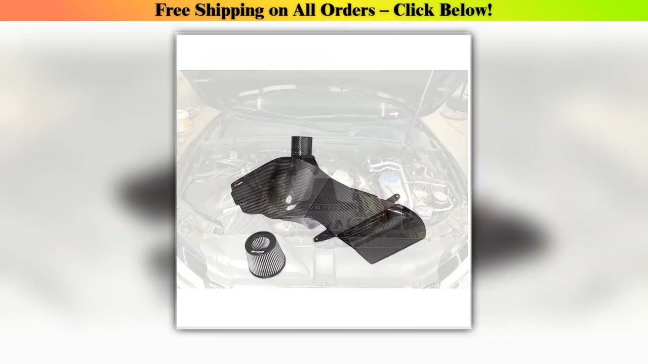 Hot Pressing Tank Craft Quality 100% Dry Carbon Fiber Cold Air Intake System for S4