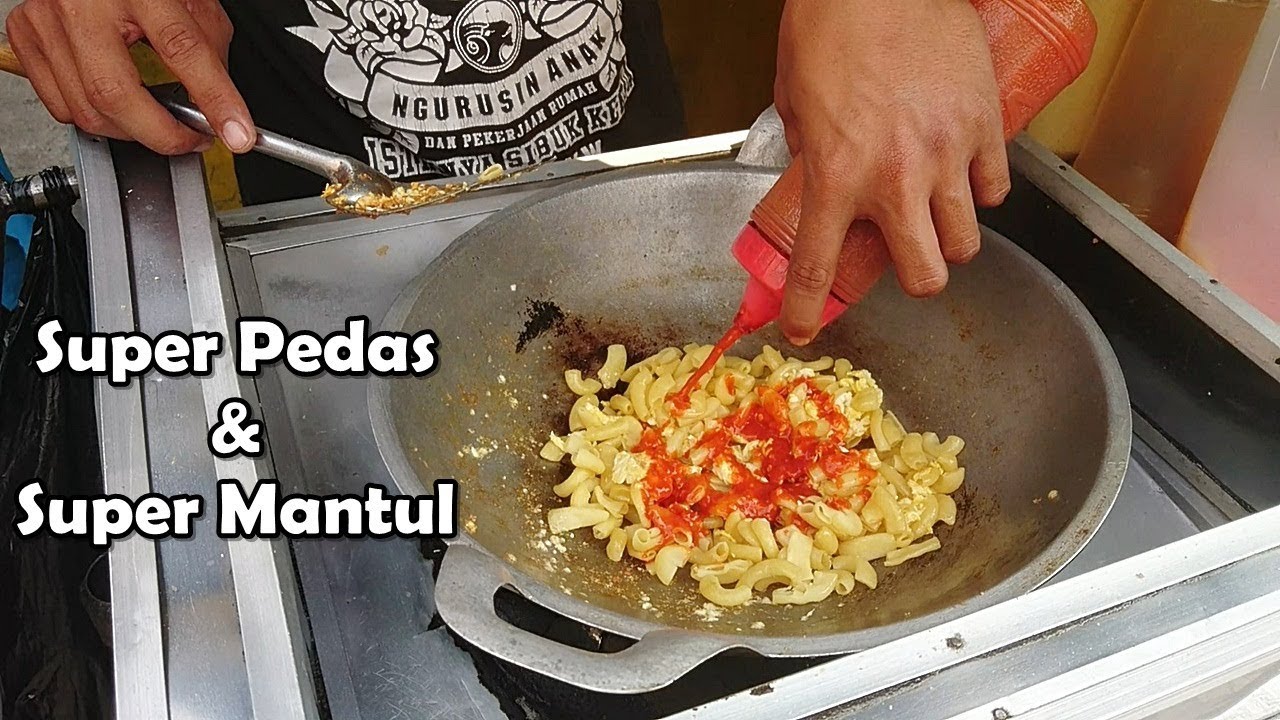 Makaroni Basah Telor Somay Pedas Gila - Super Mantul