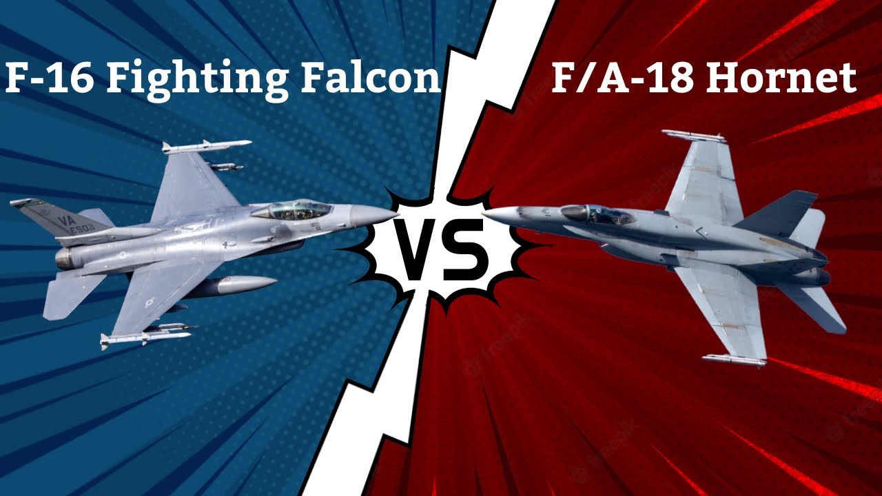 F-16 Fighting Falcon vs F/A-18 Hornet - Fighter Jets
