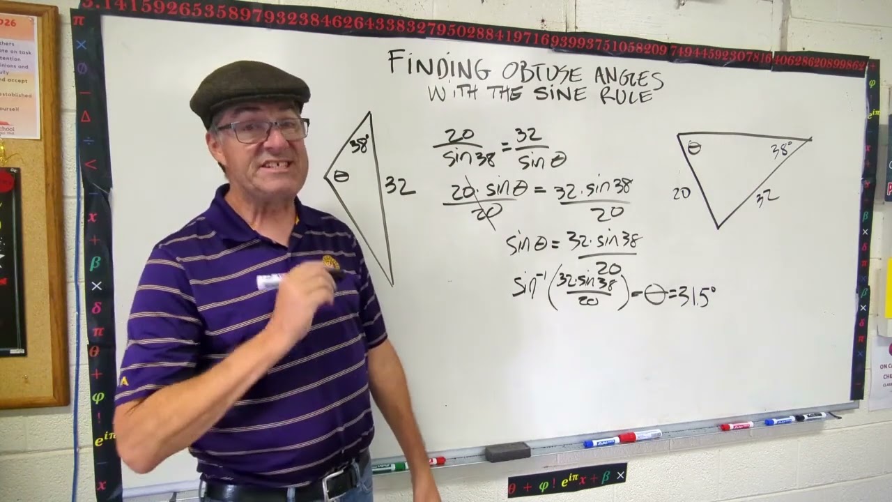 Using the Sine Rule to find Obtuse Angles
