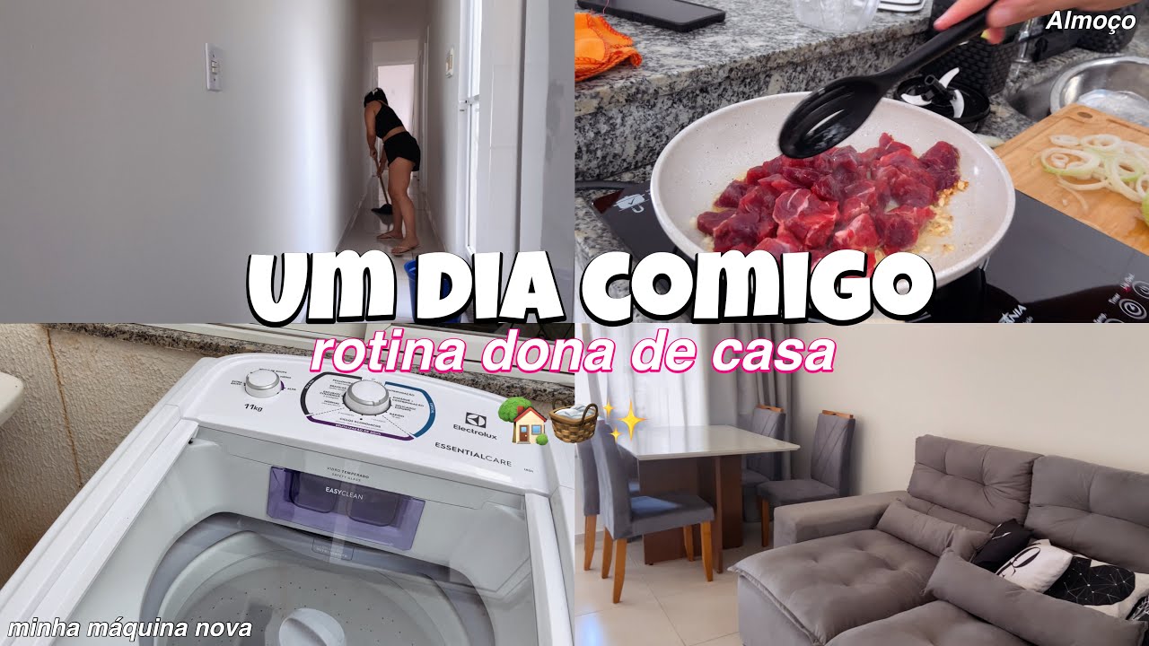 ROTINA DE UMA RECÉM DONA DE CASA 🏠 ❤️| fiz feijão pela primeira vez, faxina, almoço
