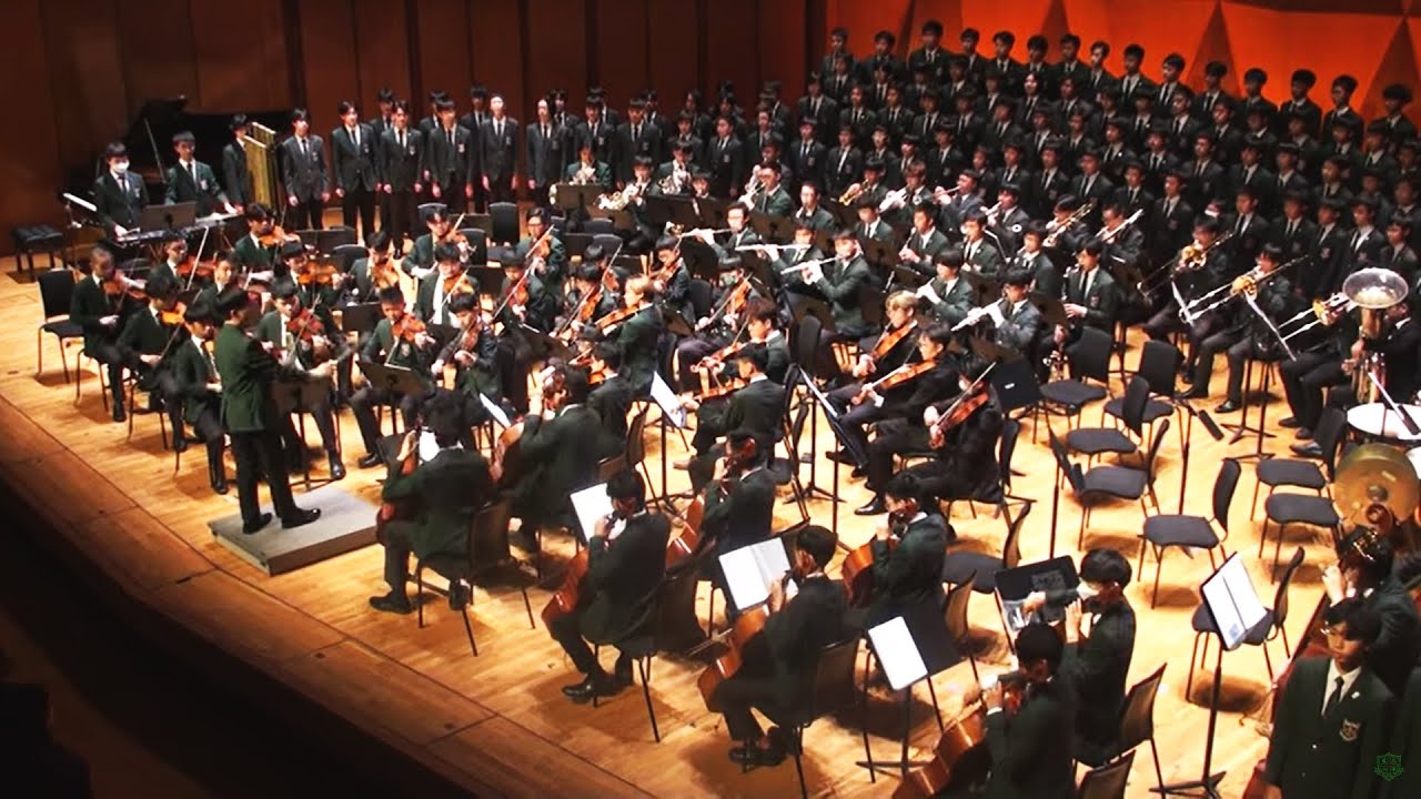 School Hymn; Choir and Orchestra, Wah Yan College, Kowloon WYK 九龍華仁書院 OBC