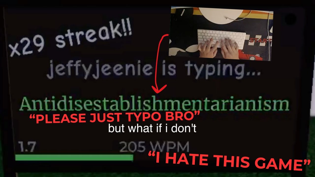 SPEEDTYPIST Spells the HARDEST WORDS in Roblox....