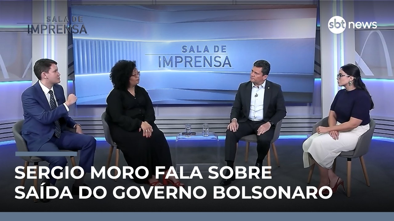 Moro relembra saída do governo Bolsonaro e comenta sobre relação com ex-presidente | #SalaDeImprensa