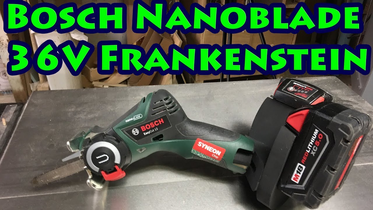 12V  Bosch Nanoblade pumped up to 36 Volts!