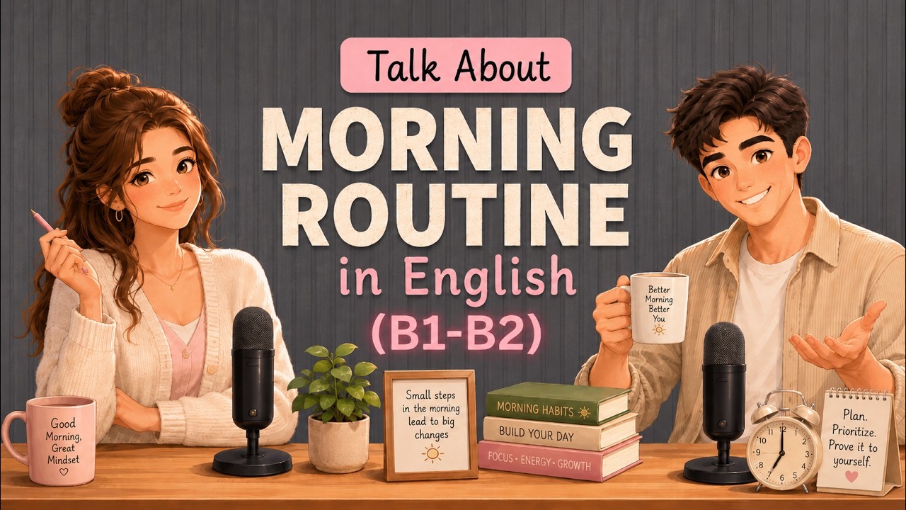 My Productive Morning Routine | English Podcast For Easy Conversation in Daily Life | Learn English