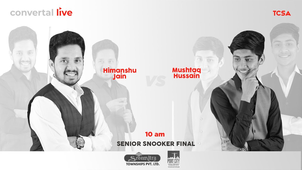 Mushtaq Hussain Vs Himanshu Jain Snooker Finals Live-Sreemitra Telangana State Ranking Snooker Champ