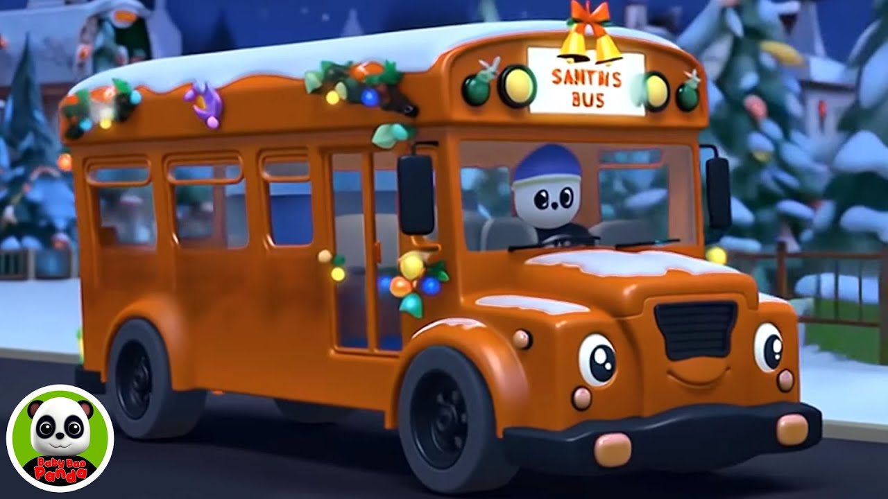 Christmas Wheels on the Bus | Fun Christmas Song for Kids