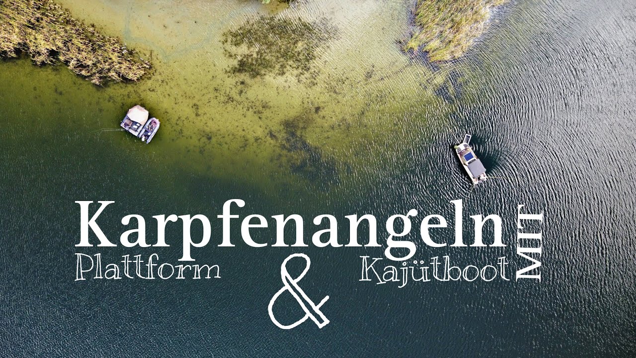 Karpfenangeln mit Plattform u. Kaj&uuml;tboot am gro&szlig;en Natursee in Mecklenburg Vorpommern - CARPSPOT