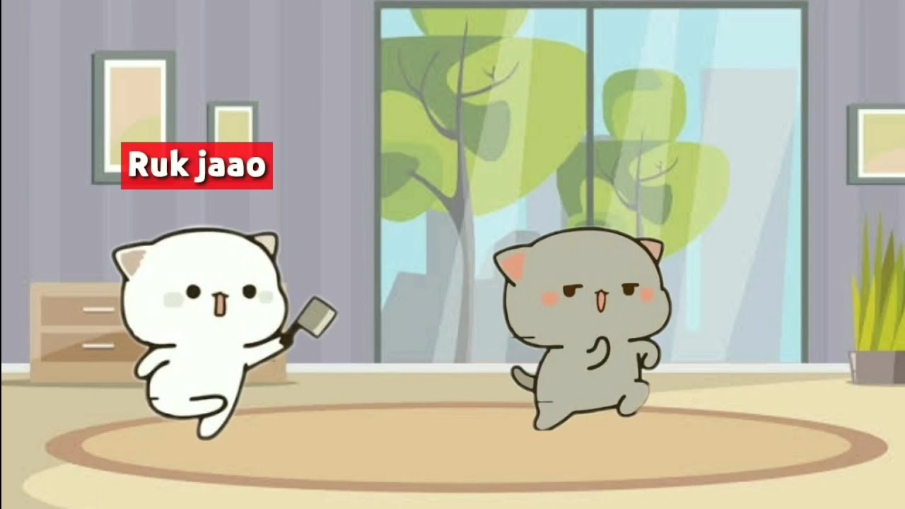 When goma made peach angry | peach goma cute and funny video
