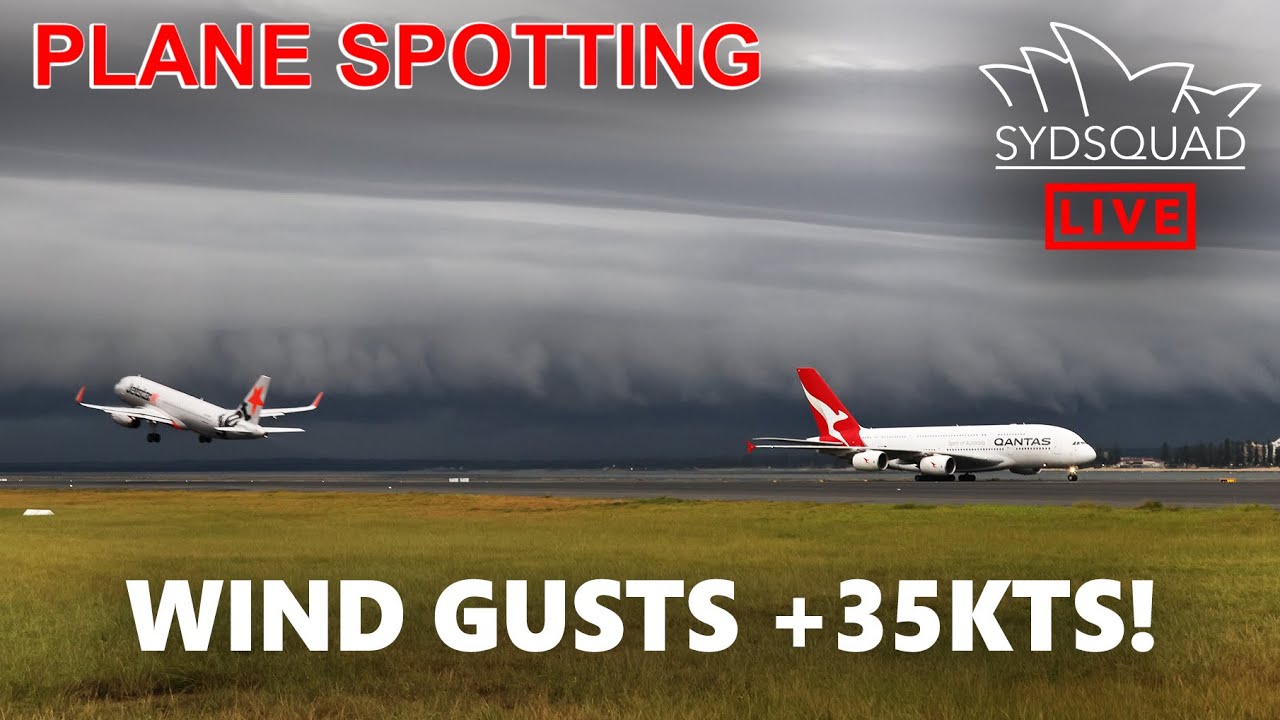 🔵[4K] 🌨️EAST COAST LOW💨 - Heavy Rain & Gusty Wind Single Runway Ops @ Sydney Airport!