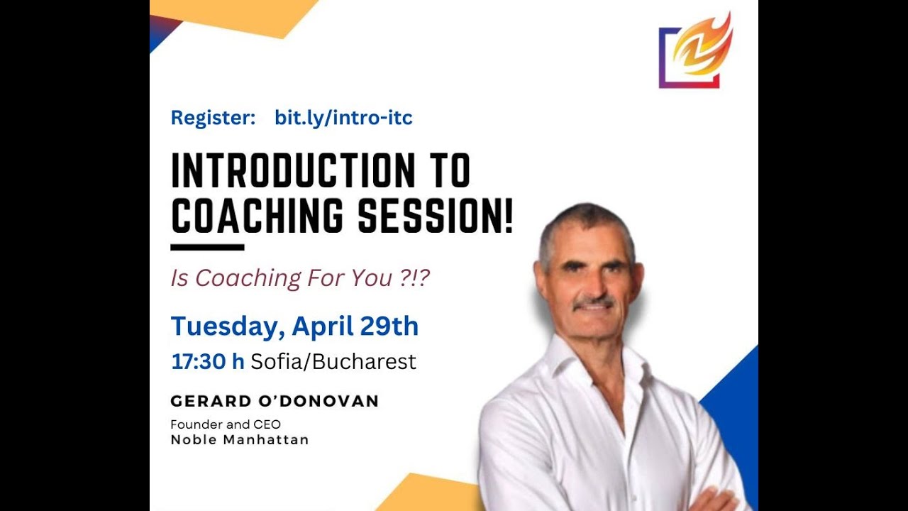 Is coaching for you | Q&A with Gerard O'Donovan (recording) | Noble Manhattan