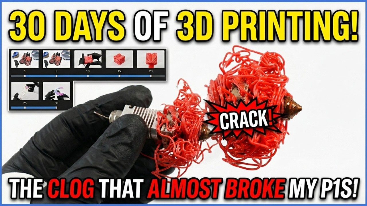 30 Days of 3D Printing: The Clog That Almost Broke My P1S