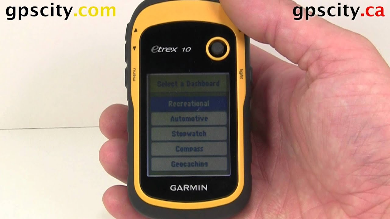 Map Setup on the Garmin eTrex 10 with GPS City