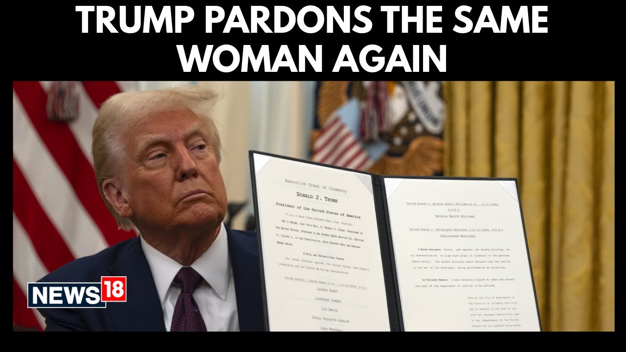 Misuse of President Powers? | Trump Pardons Same Woman Twice In Rare Clemency Move | N18G