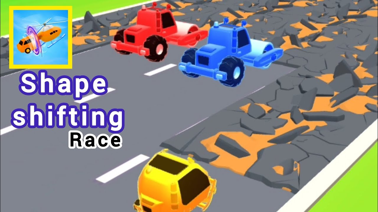 Shape shifting for win the race, amaging race game.