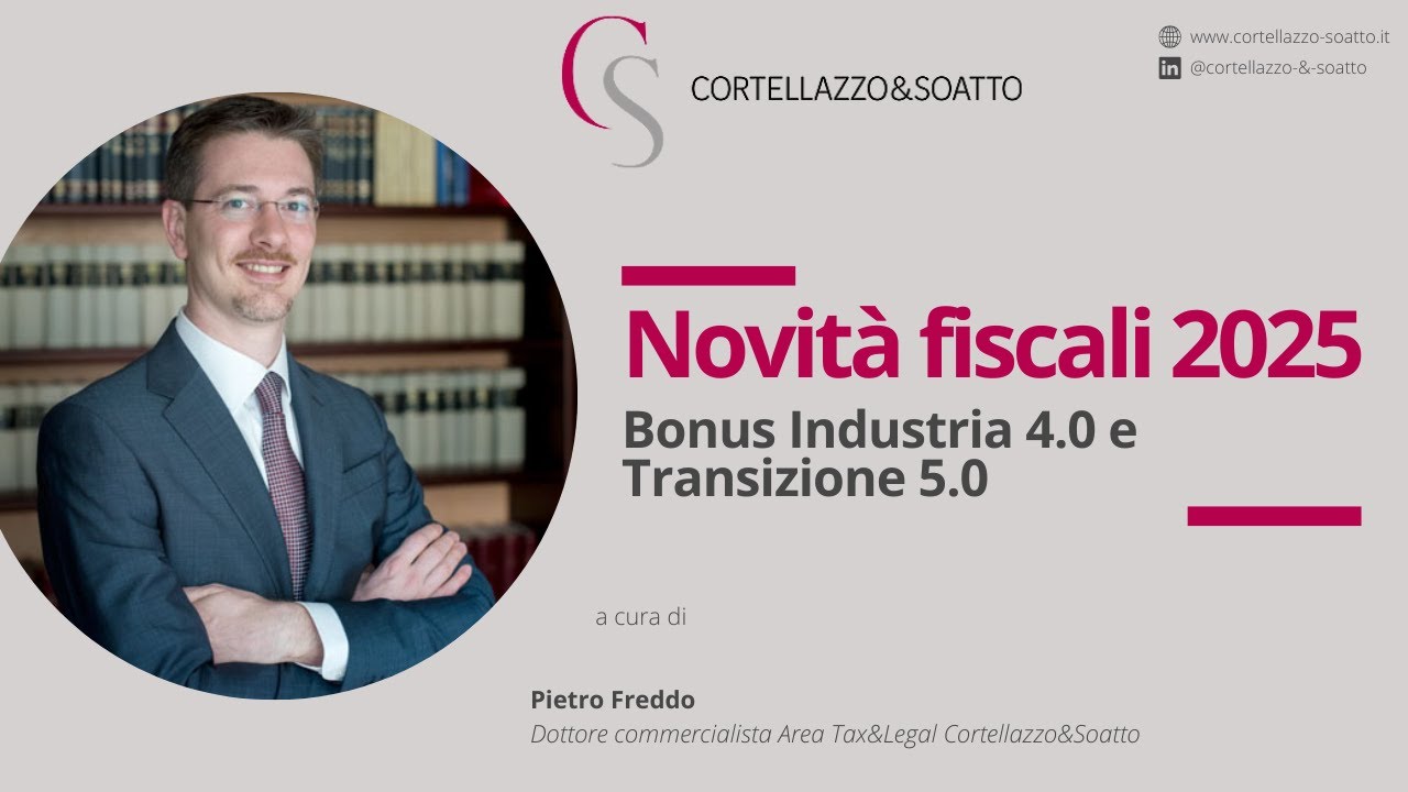 Novità fiscali 2025: Bonus Industria 4.0 e Transizione 5.0