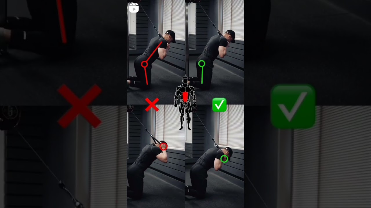 How To Do Cable Crunches Correctly #gymworkoutvideos #abdominalworkout #sixpacktraining