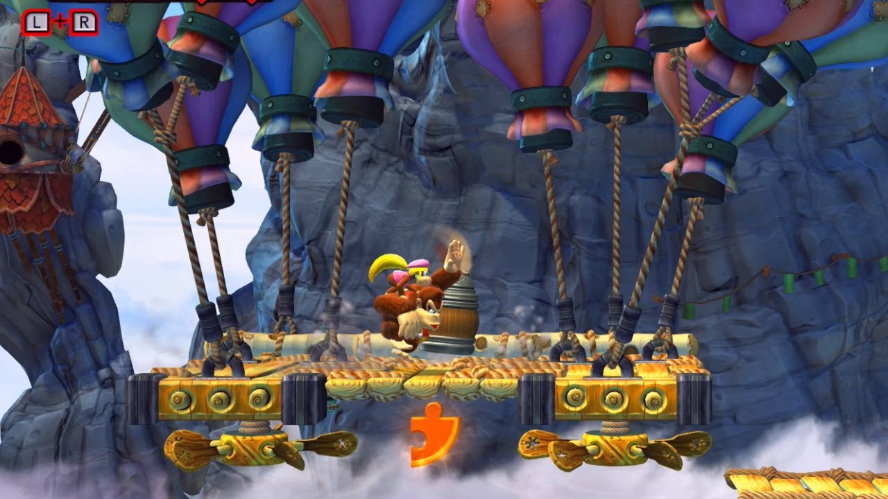 Donkey Kong Country Tropical Freeze - World 2-5 Alpine Incline (100%, all KONG and Puzzle Pieces)