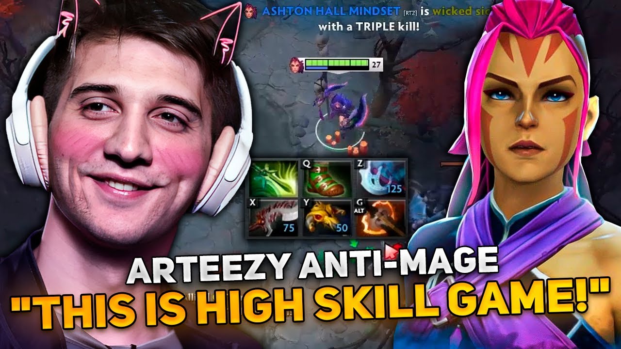 «ЭТА ИГРА ТРЕБУЕТ ВЫСОКОГО МАСТЕРСТВА!» Arteezy TRYHARD о АНТИМАГИЧНОМ КЭРРИ!