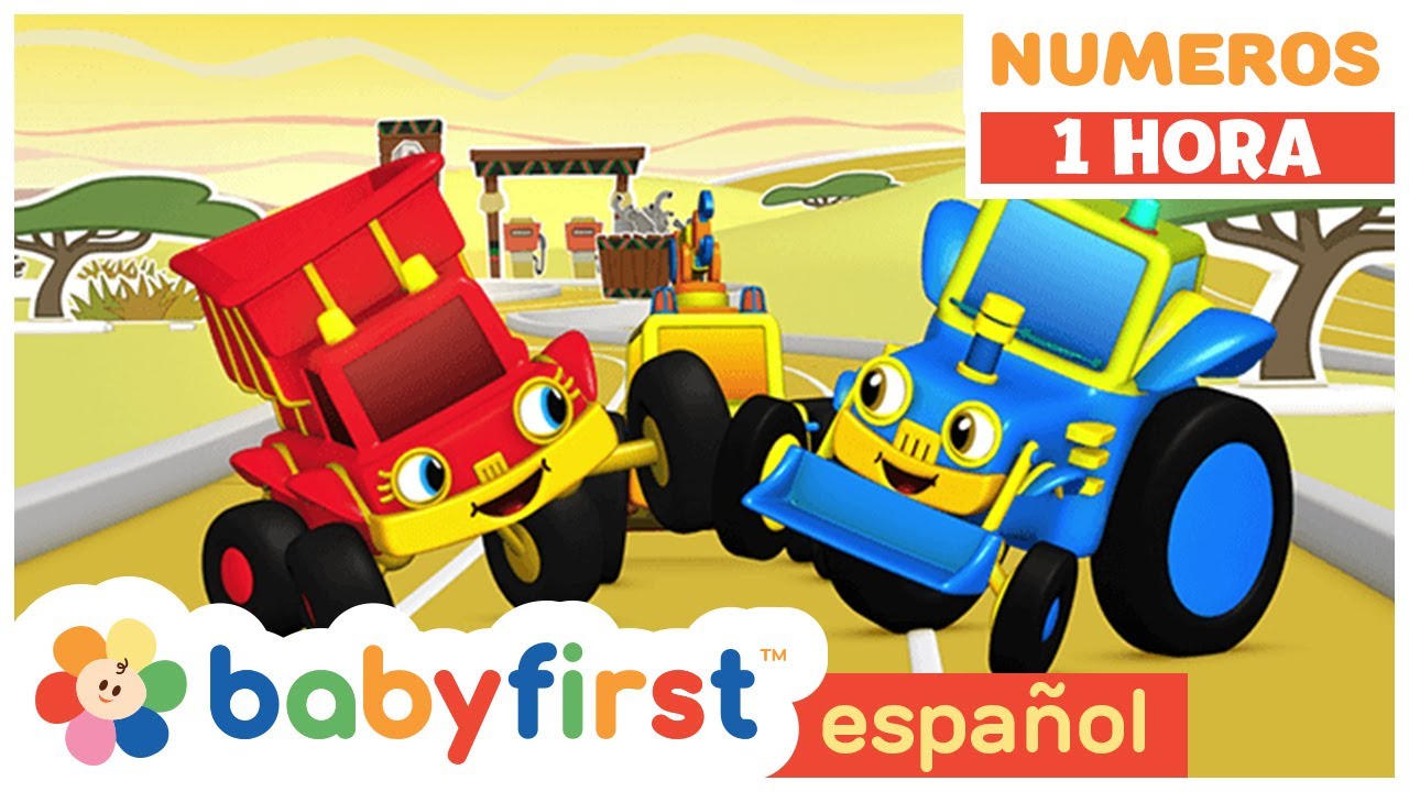 123 Arrancan - Nuevo espectáculo | Aprender números con autos de carreras |1 Hora |BabyFirst Español