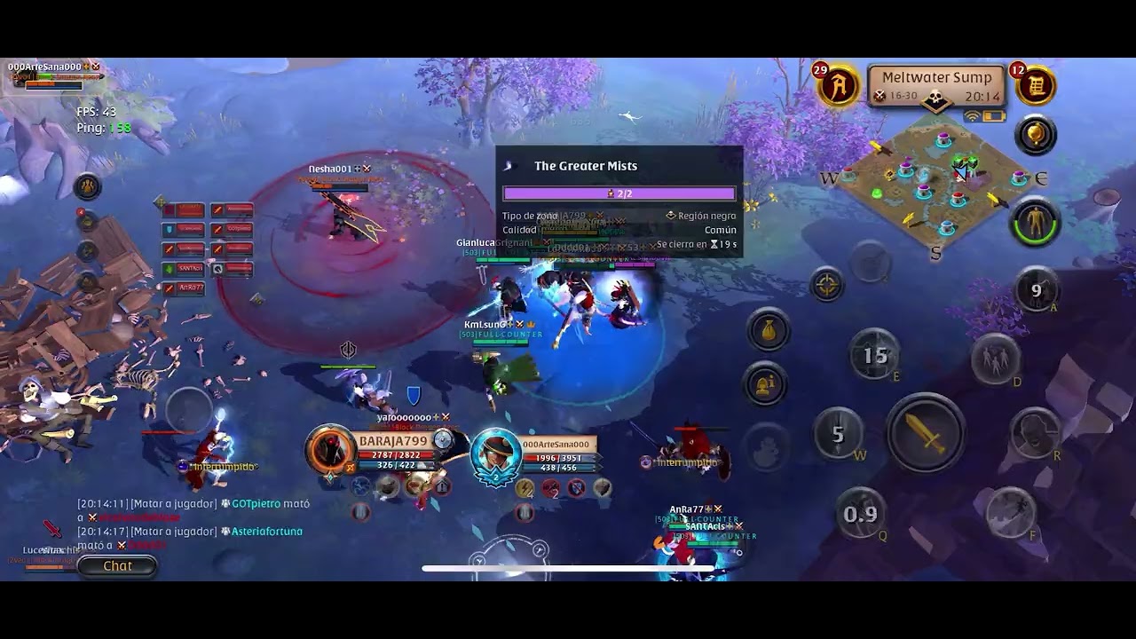 pvp a pochos yendo badon trol con gremio aliado 