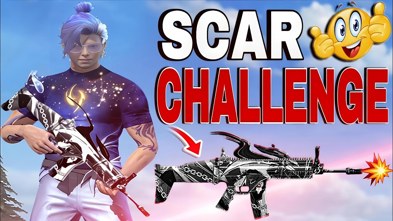 WEAPON ROYALE SCAR CHALLENGE 😮📲1+Ce3Lite Mobile Gameplay 👍 Free fire 🔥