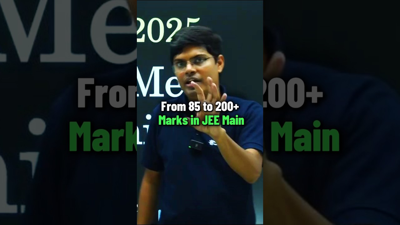 From 85 to 200+ Marks in JEE Main | IIT Motivation Status| IIT Status #shorts #iitbombay