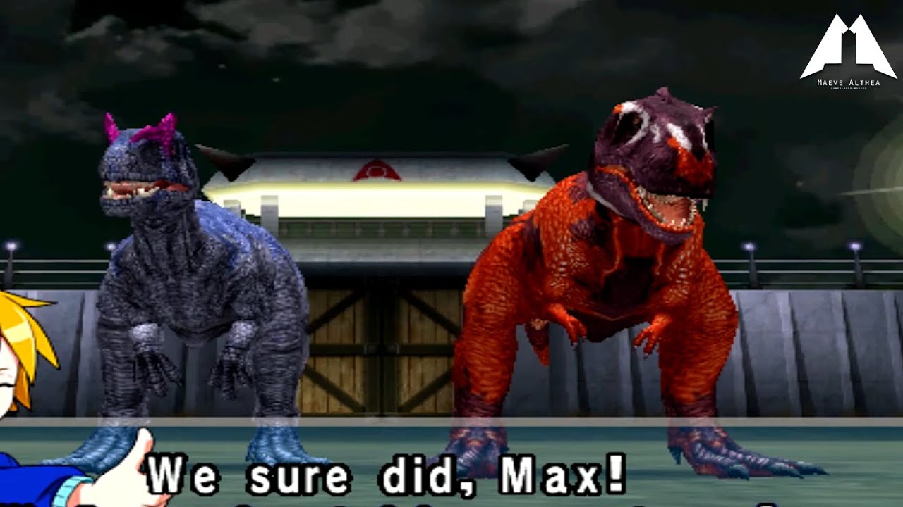 Allosaurus and Albertosaurus Dinosaur King Arcade Game 恐竜キング VS Alpha Fortress Hard