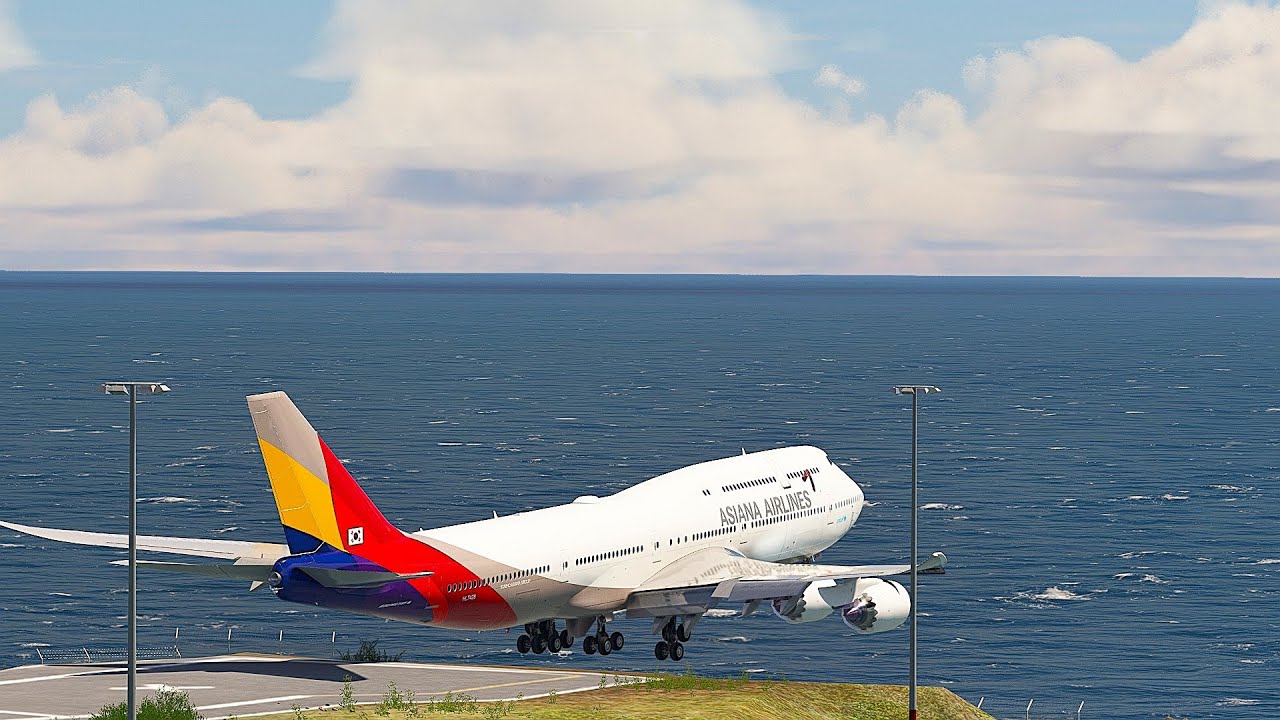The Great Pilot! B747 attemp vertical takeoff on Short Runways