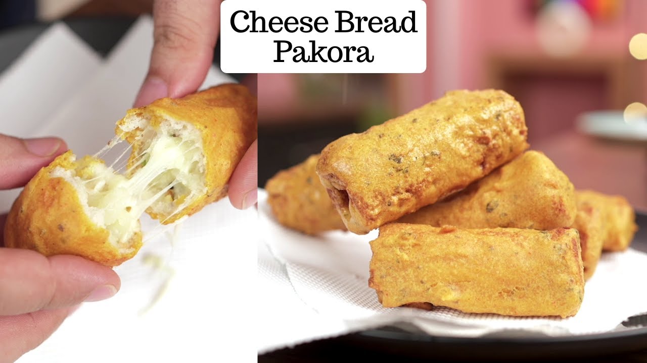 Cheese Bread Pakora | Cheese Bread Pakora | Cheese Veg Stuffed Fritters | Kunal Kapur Snacks Recipe