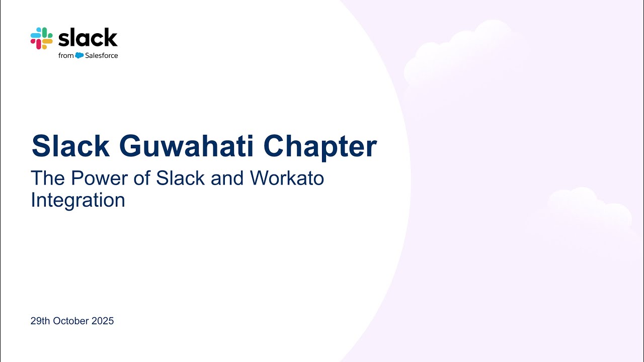 Сила интеграции Slack и Workato: встреча Slack в Гувахати