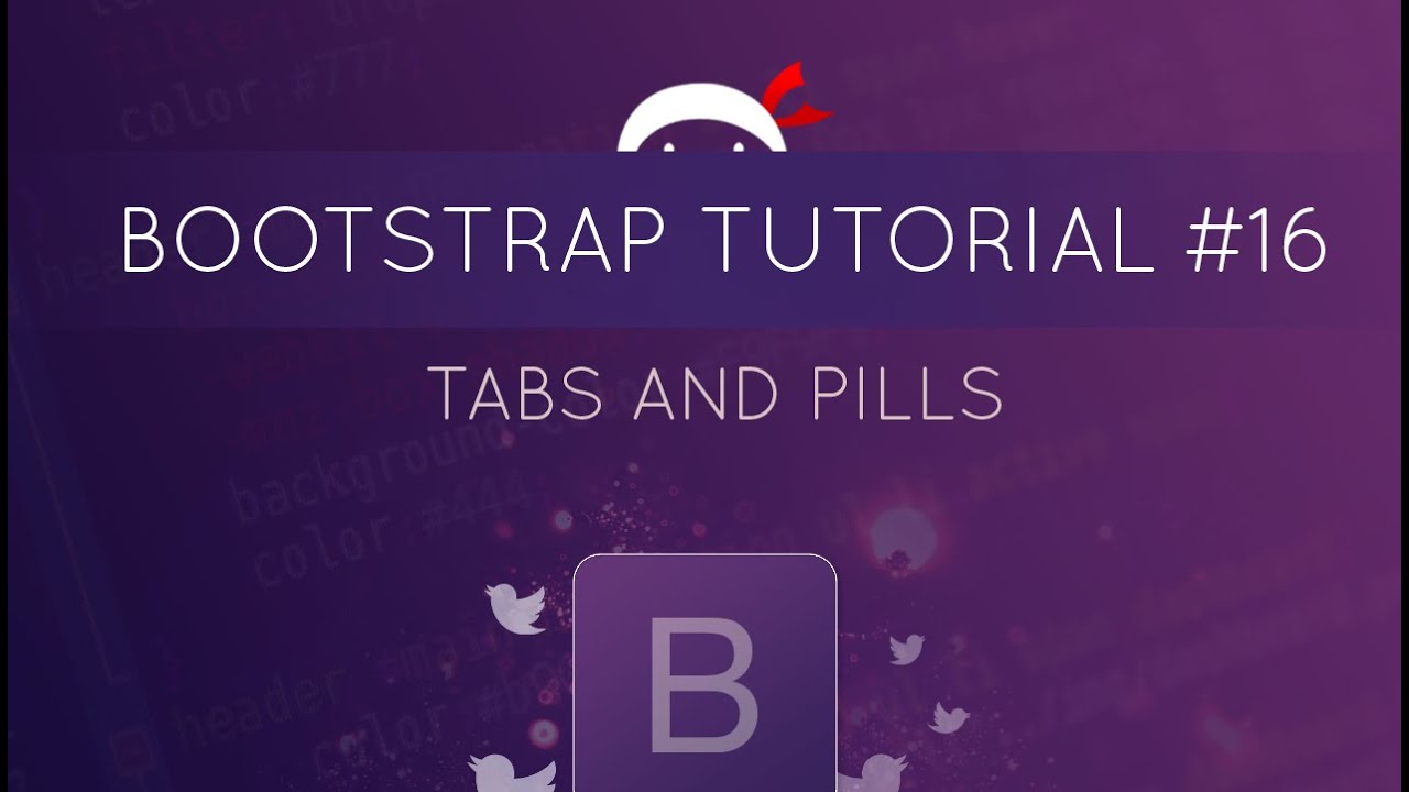 Bootstrap Tutorial #16 - Tabs and Pills (navigation)