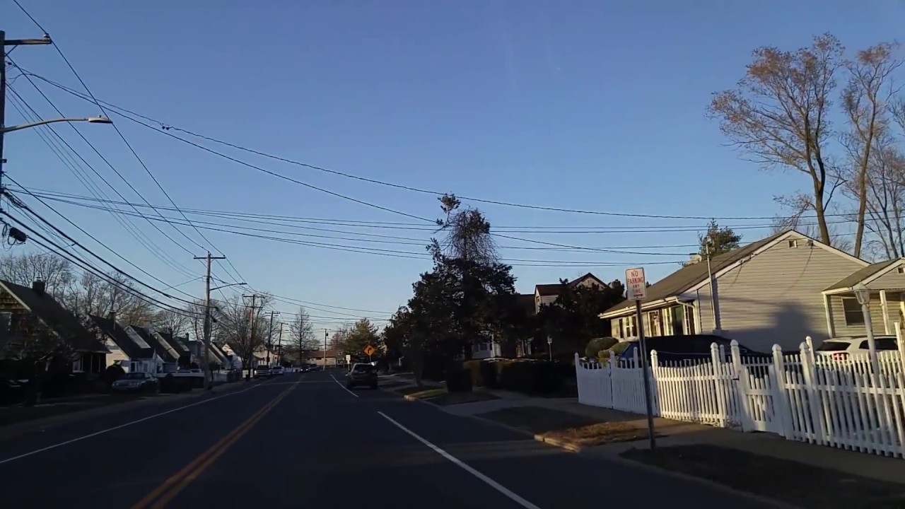 Driving by Oceanside in Nassau,New York