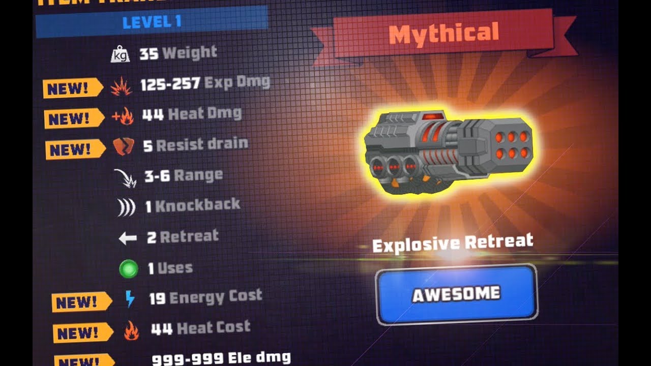 Explosive Retreat Maxed [Super Mechs]