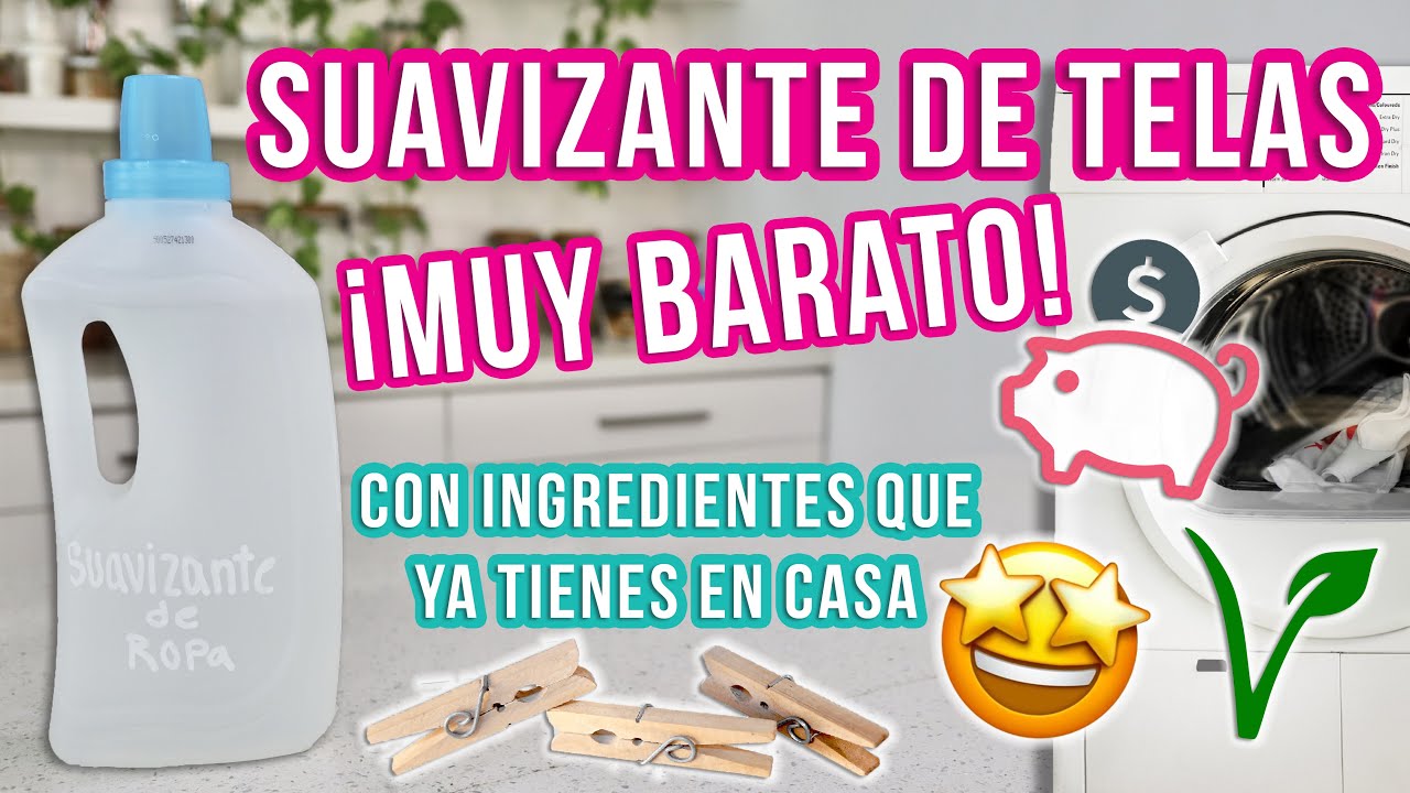 SUAVIZANTE DE TELAS CASERO - MUY BARATO - DIY - Mixi