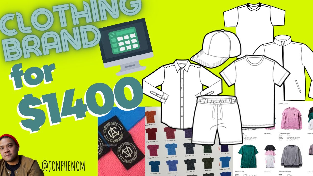 How to Budget a Clothing Brand launch with $1400